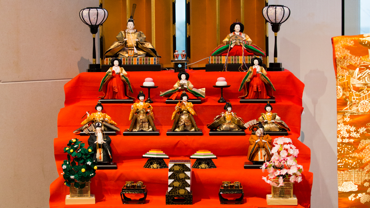 Japanese Hina Doll Display